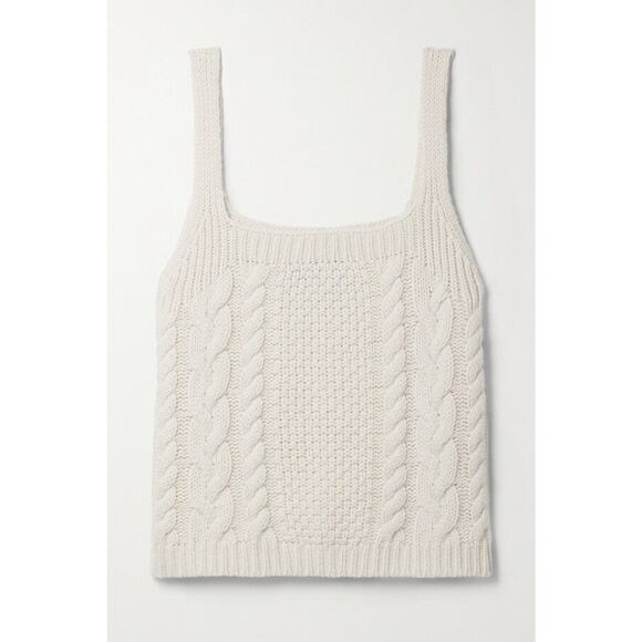 Nili Lotan Solange Cable Tank Top - L - Picture 1 of 4